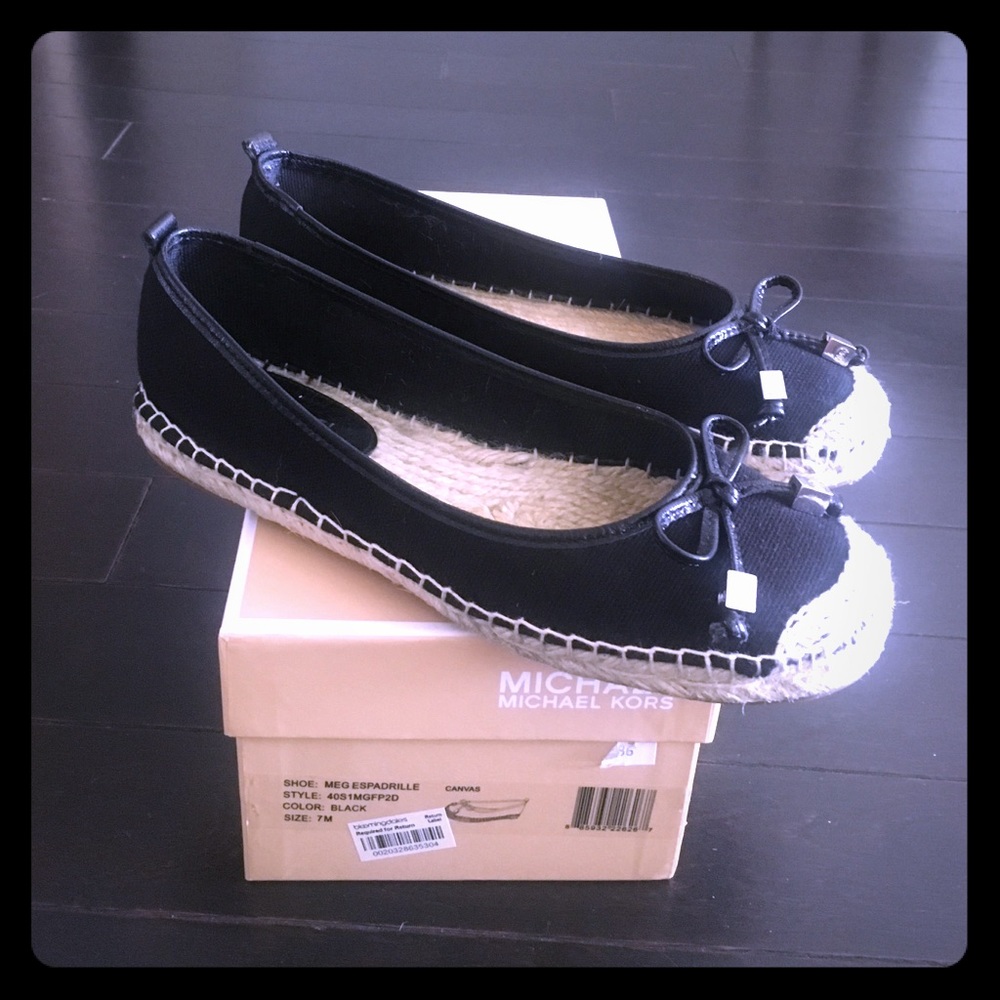 COPY - michael kors espadrille size 7 black